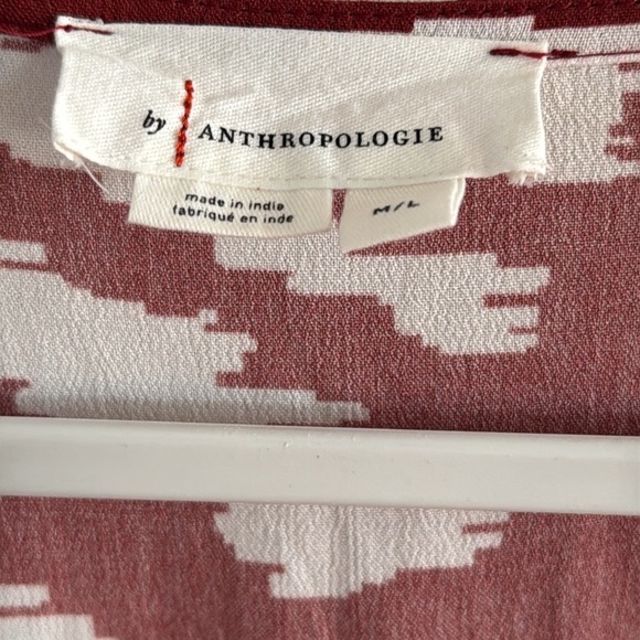 Anthropologie Front Ring Printed Kaftan The Lucia size M/L - Picture 4 of 7